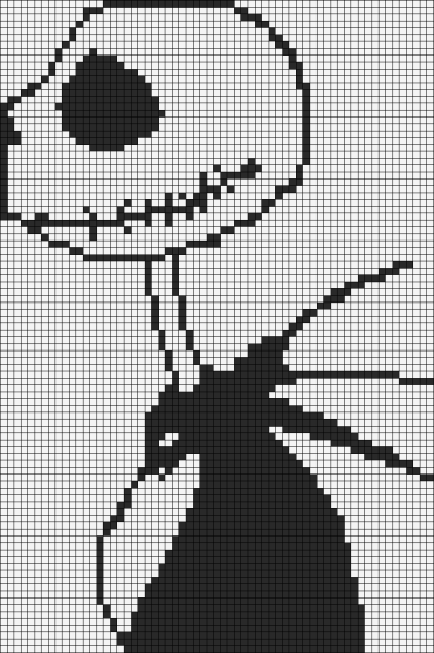 Джек Скеллингтон вышивка крестом