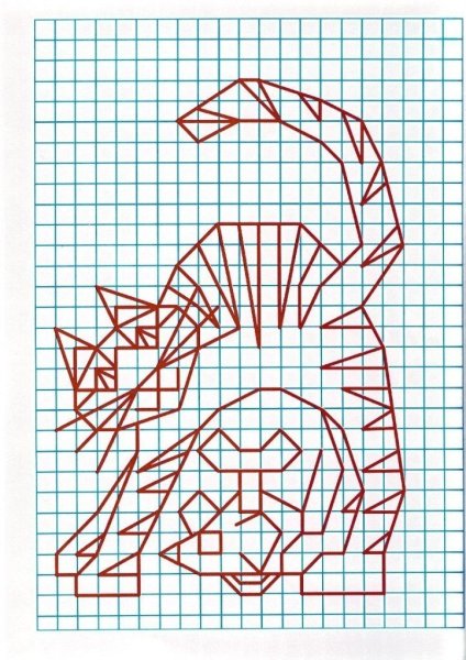 Необычные узоры по клеточкам