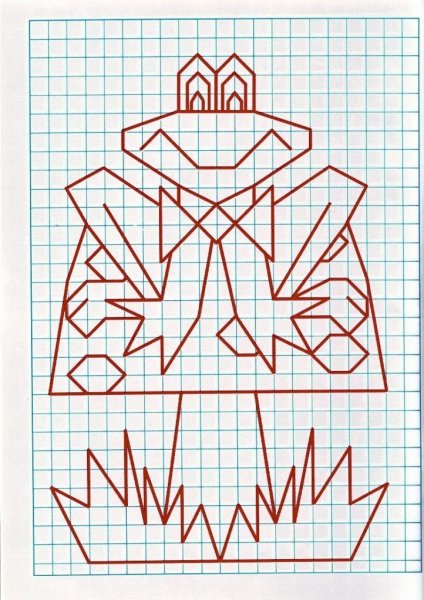 Рисунки по клеточка марандашом