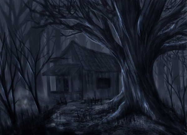 Лис нарисованный страшный