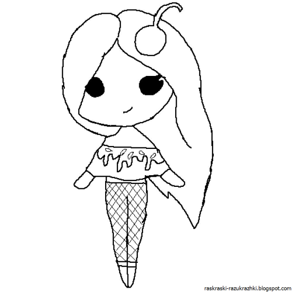 Раскраска для девочек милые