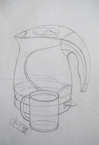 Рисунок линейно конструктивное построение