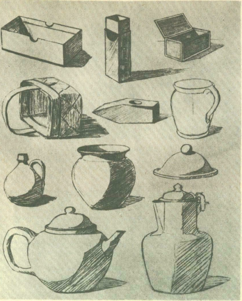 Академический Строгановка линейно конструктивный натюрморт