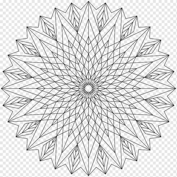 Симметричный геометрический орнамент