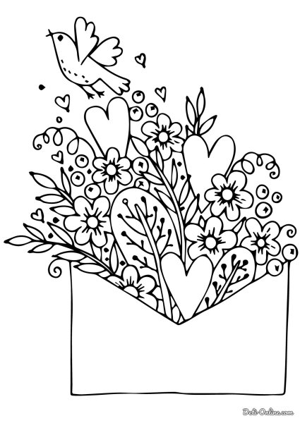 Рисунок маме на день рождения легкий