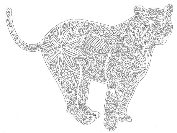 Рисунки для вырезания сложные