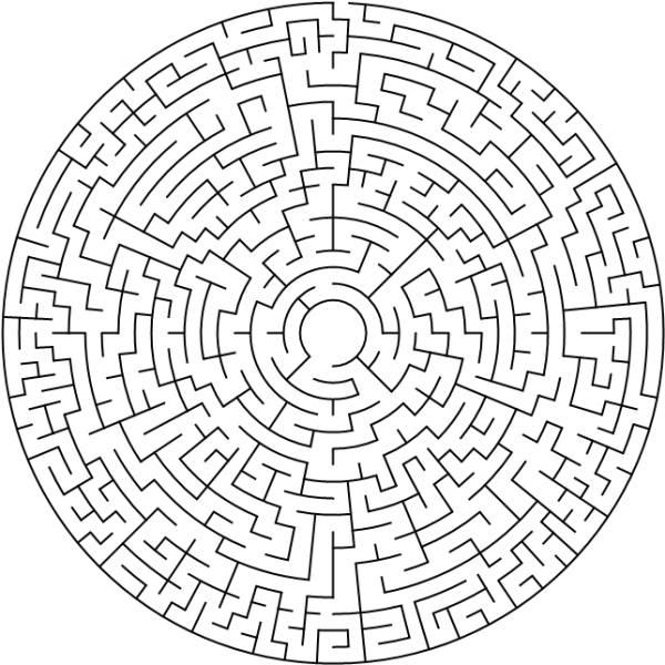 Лабиринт круглый для детей