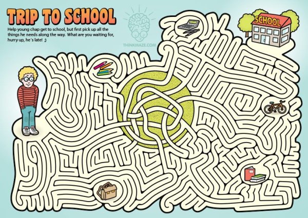 Лабиринты для детей сложные