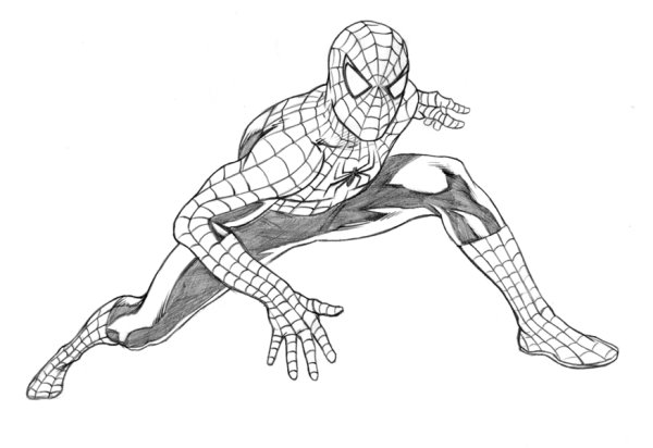 Человек паук трафарет