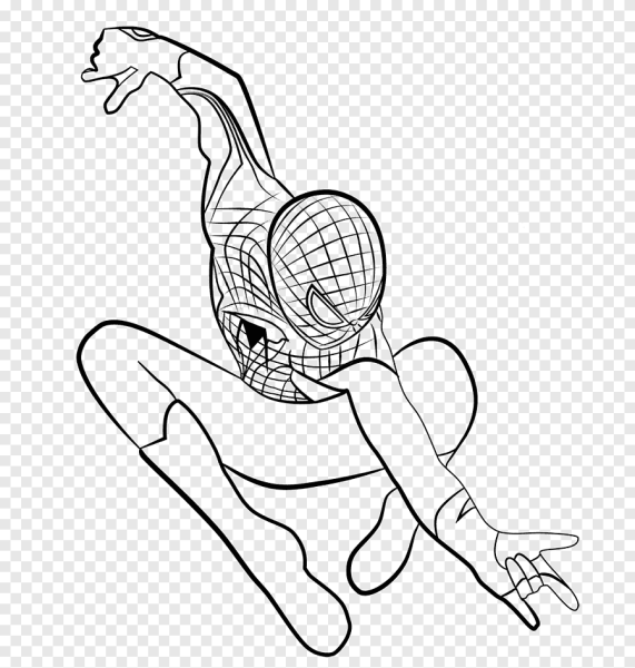 Спайдермен человек паук раскраска