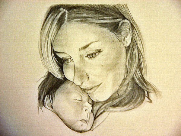 Срисовки на день матери