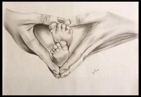 Рисунок на тему любимая мама