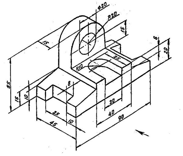 Инженерная Графика задание по 3d Автокад