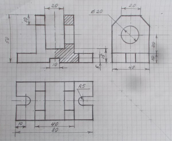Чертежи для тренировки 3д моделирования