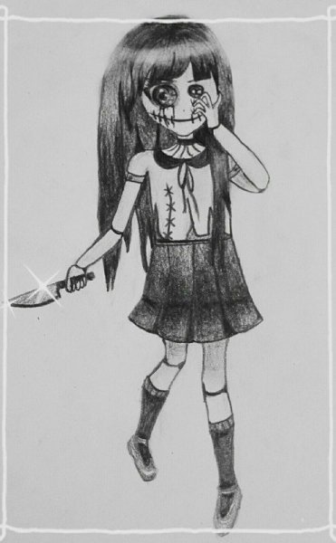 Аннабель кукла рисунок