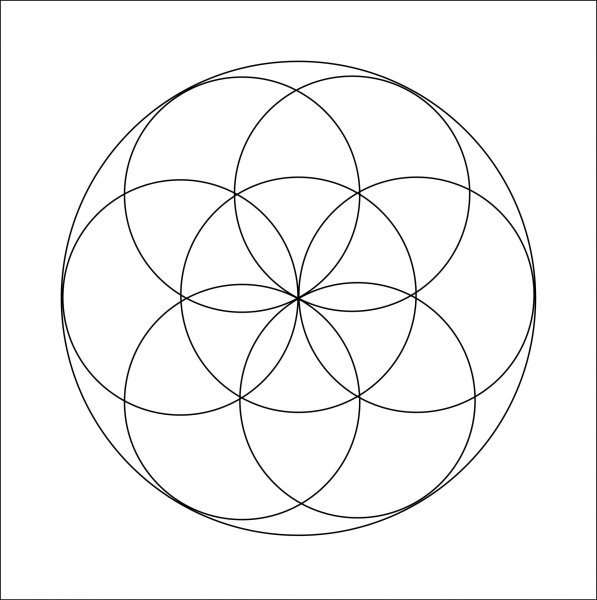 Рисунки циркулем