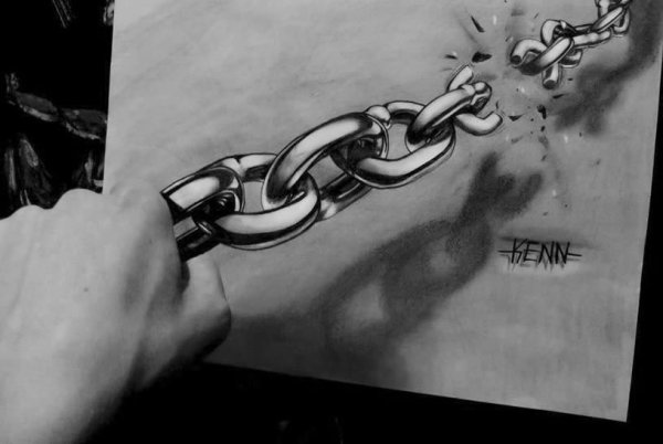 Цепь тату эскиз