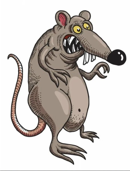 Крыса мультяшная злая