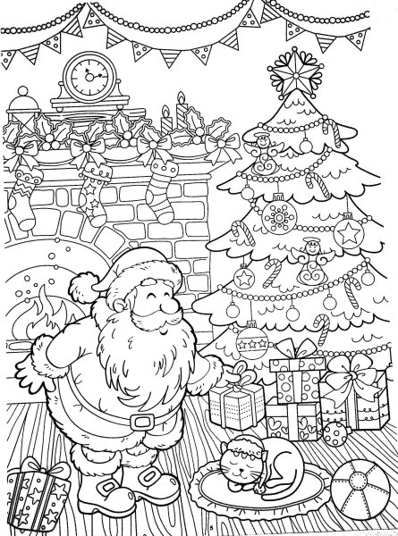 Раскраска. Новый год