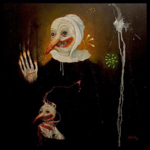 Рисунки страшных монстров