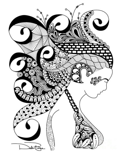 Стиль Зентангл в графики