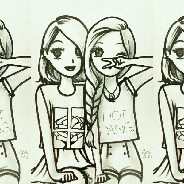 Рисунки для подруги легкие