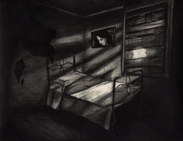 В темной комнате живопись