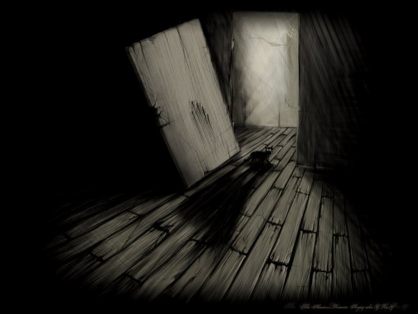 Страшная нарисованная комната