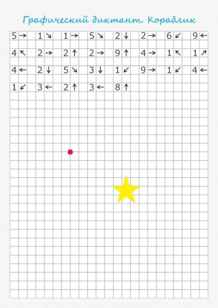 Графический диктант задания