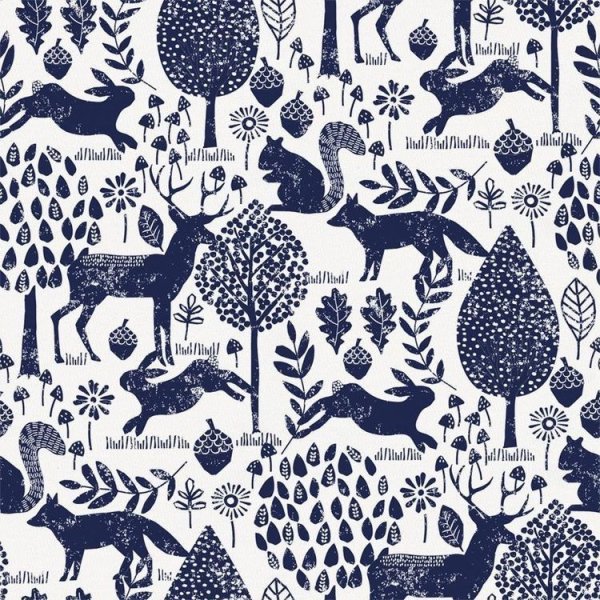 Ткань с изображением животных