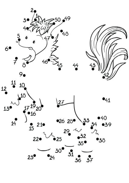 По цифрам соединить картинку