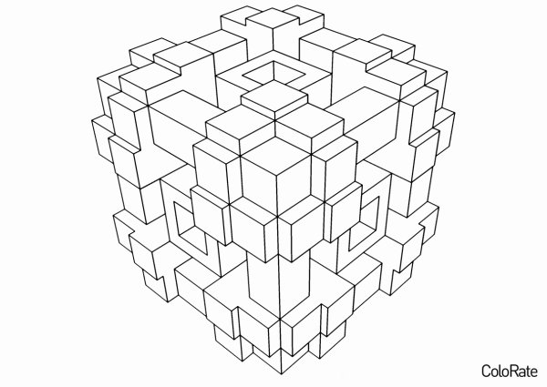 Раскраски геометрические сложные