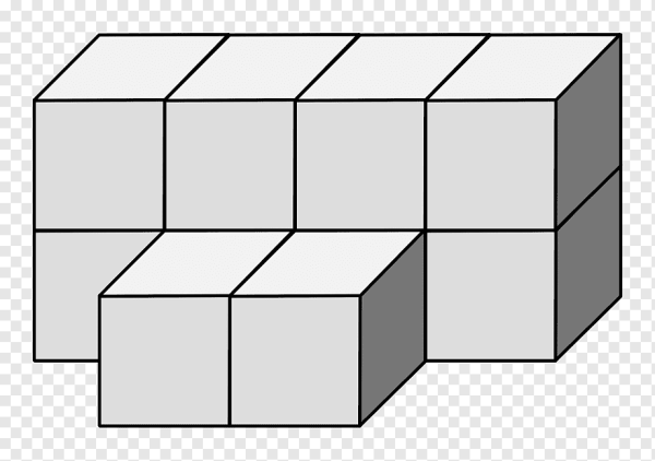 Трехмерные фигуры по клеткам