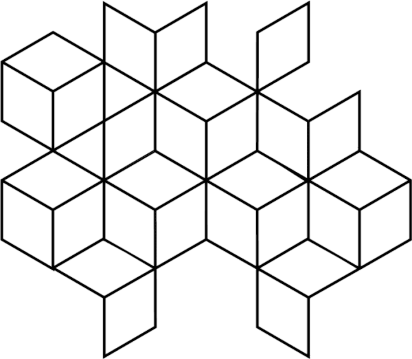 Трафарет кубика Рубика
