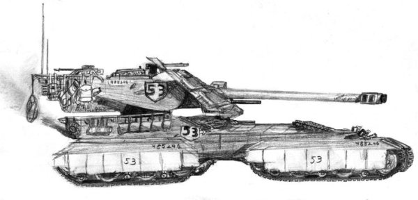 Нарисовать танк т-34