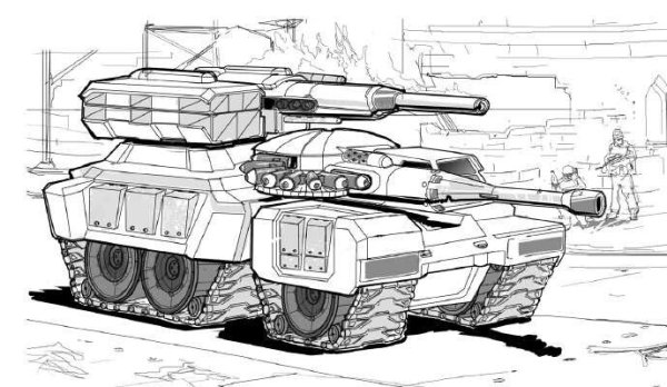 Раскраски World of Tanks Маус