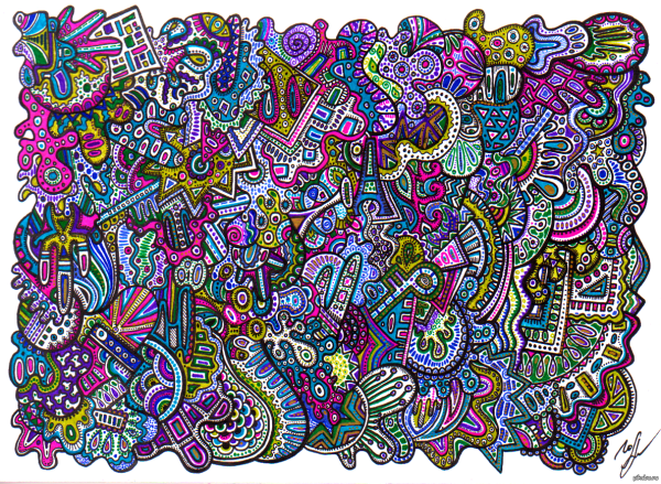 Стиль рисования с множеством деталей