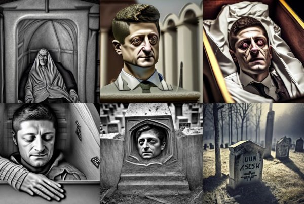 Рисунки нейросети жуткие