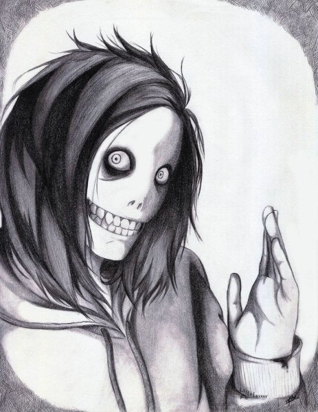 Черное белое аниме психи