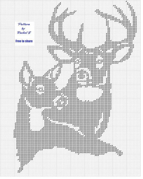 Жаккард олени схема