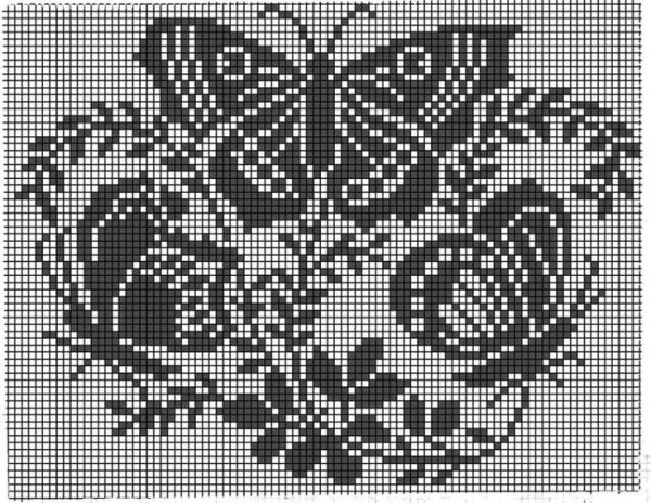 Филейные узоры бабочки