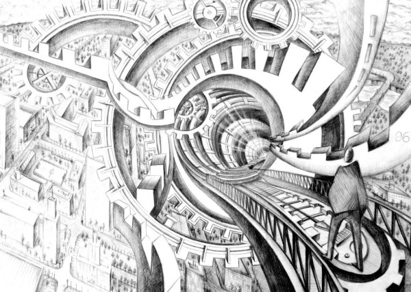 Графическая композиция на тему