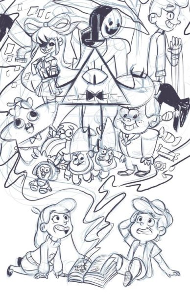 Наброски Гравити Фолз