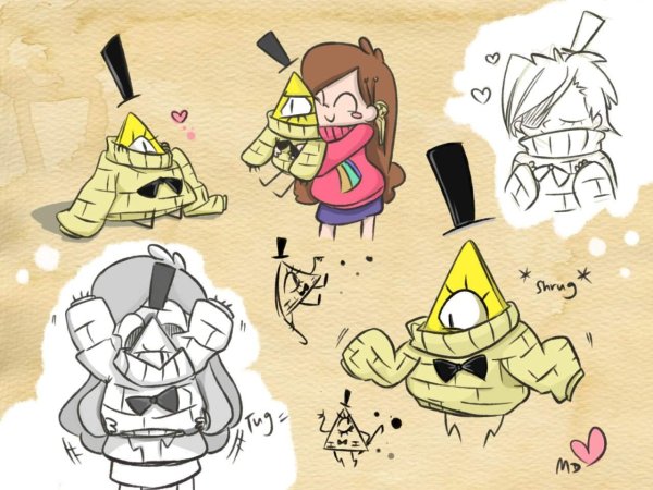 Диппер и Мейбл раскраска