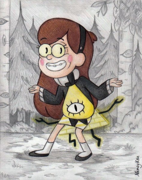 Раскраска для мальчиков Гравити Фолз Диппер