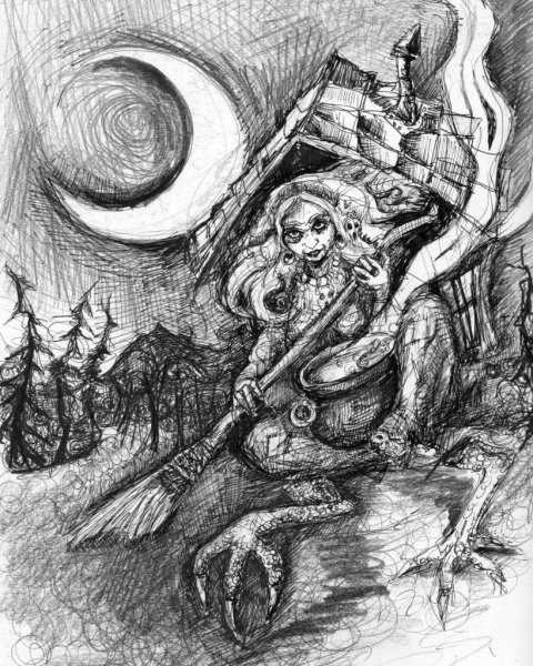 Дитя тьмы баба Яга комикс