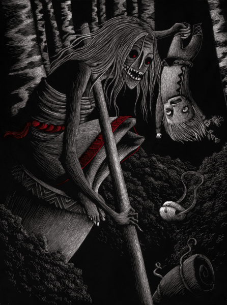 Баба Яга набросок