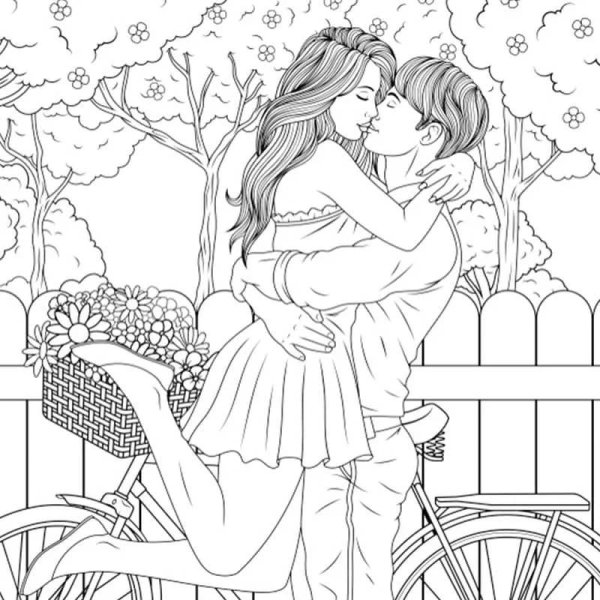 Романтические раскраски
