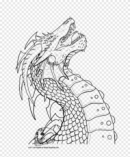 Раскраска антистресс дракон