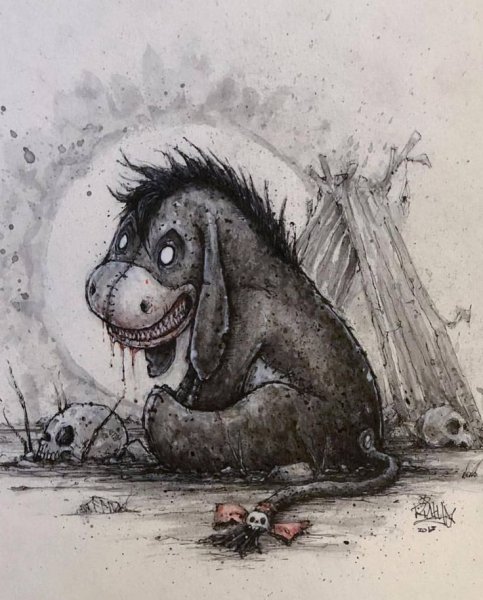 Уродливые рисунки животных